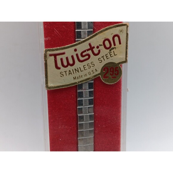 Speidel Twist On Flex Watch Band Twist On 74R Regular Original Case NEW VINTAGE - Picture 4 of 11